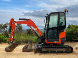 2019 KUBOTA U27-4 2.7 TONNE EXCAVATOR DIGGER HOURS: 3478