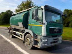 2011 MAN TGM 18.250 FUEL OIL TANKER – 12,000 LITRES