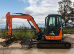 2019 HITACHI ZX55U-6 CLR 5 TONNE EXCAVATOR