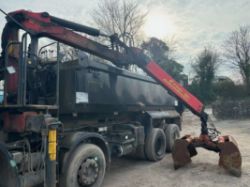 2008 PALFINGER EPSILON E120L HIAB CRANE – DUAL CONTROLS, CLAMSHELL BUCKET