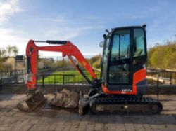 2018 KUBOTA U27-4 2.7 TONNE EXCAVATOR 4,237 HOURS