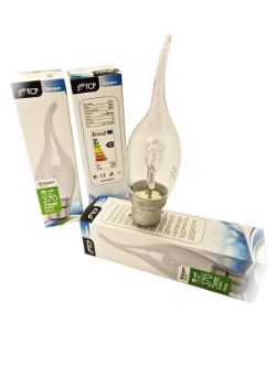 1200 X 28W HALOGEN BULB FLAME TIP B22 240V