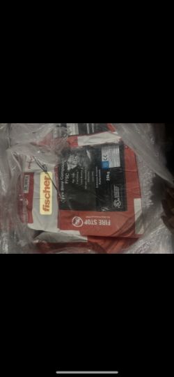 PALLET 40 BAGS FISCHER FIRE STOP COMPOUND FFSC 20KG