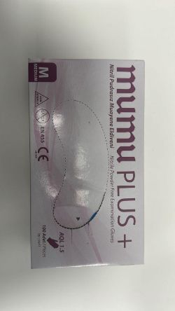 700 BOXES OF MUMUPLUS BLUE NITRILE LARGE 200 GLOVES EXP 12/25