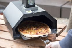 FREE DELIVERY - JOBLOT OF 5 X SQUARE PIZZA OVEN - WITH PADDLE, PIZZA STONE AND COVER (AQA-00118)