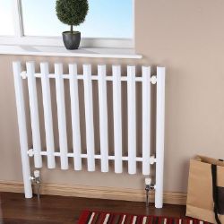 15X QUINN RUSSELL DESIGNER RADIATORS - OVAL FENCE WHITE (H)800 X (L)1000MM.