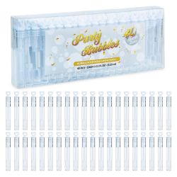 SET OF 50 HEART TUBES - WEDDING BUBBLES, 40 PCS