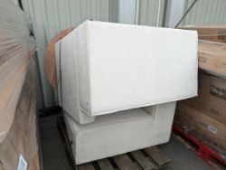 1 X PALLET OF DUSK UPHOLSTERY RETURNS - TWO X MODULAR SOFA UNITS - TOTAL RRP EST. £700
