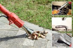 FREE DELIVERY - JOB LOT 5X 2000W ELECTRIC WEED BURNER HEAT GUN & 4 NOZZLES (SBA-00231)