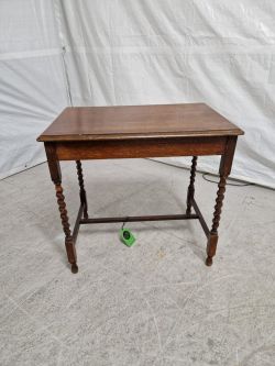 ANTIQUE JACOBEAN REVIVAL SOLID WOOD BARLEY TWIST CONSOLE TABLE RRP £404