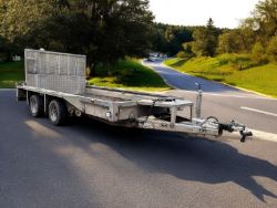 IFOR WILLIAMS PLANT TRAILER GX126 – 3500KG TWIN AXLE >>--NO VAT ON HAMMER--<<