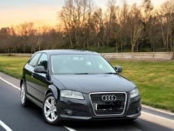 2010 AUDI A3 2.0 TDI SPORT (S/S) 3DR – BLACK, MANUAL >>--NO VAT ON HAMMER--<<