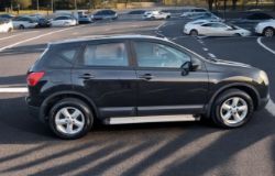 2007 NISSAN QASHQAI ACENTA 1.6 PETROL BLACK >>--NO VAT ON HAMMER--<<