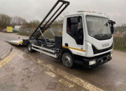 2016 IVECO EUROCARGO 7.5 TON ALUMINIUM TILT AND SLIDE RECOVERY TRUCK >>--NO VAT ON HAMMER--<<