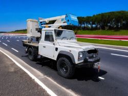 2014 LAND ROVER DEFENDER 4X4 CHERRY PICKER MEWP ACCESS PLATFORM