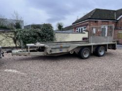 IFOR WILLIAMS GX126 PLANT TRAILER >>--NO VAT ON HAMMER--<<