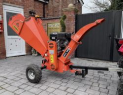 PETROL WOOD CHIPPER ROCK MACHINERY RX13 – EFFICIENT AND DURABLE! >>--NO VAT ON HAMMER--<<