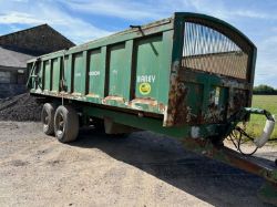BAILEY TRACTOR TIPPING TRAILER – HYDRAULIC DOOR, SPRUNG
