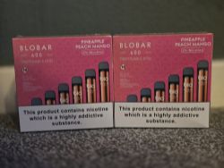 20 X BLO BAR 600 PINEAPPLE PEACH MANGO VAPES DATED 10/25
