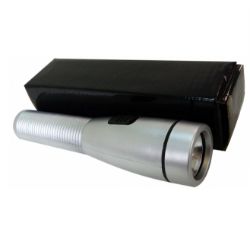 1000 X TRANS TORCH SILVER WITH BOX-NO BATTERIES *NBC*