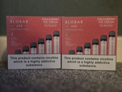 20 X BLO BAR 600 STRAWBERRY ICECREAM VAPES DATED 06/25