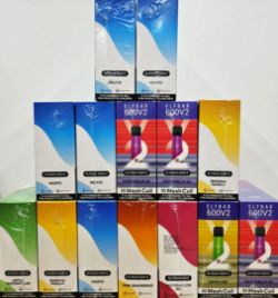 ELF BAR 600 / 600 V2 DISPOSABLE POD DEVICE 20MG EXPIRED 20203/2024 (227PCS) MIXED FLAVOURS