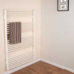 10X QUINN PEARL DESIGNER TOWEL RADIATORS - WHITE - (H)1200X(W)750MM