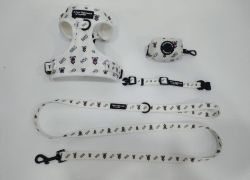 JOBLOT OF 364 SETS OF BRAND NEW DOG LEADS, HARNESS, COLOUR AND POOP BAG HOLDER