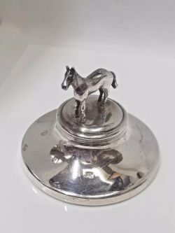 STERLING SILVER HORSE PAPERWIGHT
