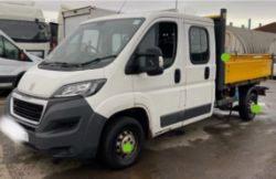 2016 (66) PEUGEOT BOXER CREW CAB TIPPER 335 HDI 2.0 – 130 BHP – 6-SPEED MANUAL