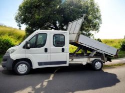 2018 (18) CITROEN RELAY 35 L3 BLUEHDI LWB CREW CAB TIPPER >>--NO VAT ON HAMMER--<<
