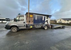 2011 IVECO DAILY 70C18 HOOKLIFT WITH MULTI LIFT XR AND BEAVER TAIL BODY