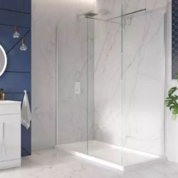 SCUDO WETROOM PANEL GLASS MODERN S8-WET700CHR 700MM