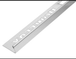 310 X 12.5MM METAL STAINLESS STEEL STRAIGHT EDGE TRIM POLISHED SILVER 2.5M