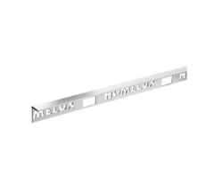 544 PIECES OF 10MM METAL STRAIGHT EDGE TRIM STAINLESS STEEL EFFECT 1.83M
