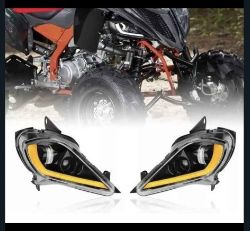 YAMAHA RAPTOR 700 700R LED HEADLIGHTS UPGRADE V2 - YFZ450 YFZ450R WOLVERINE 450