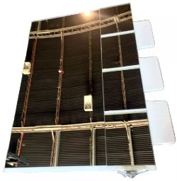 LARGE MIRROR WITH 3 WHITE SHELVES ESPEJO ALPHA 70 1000MM X 700MM