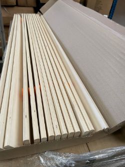 51 X SETS OF REPLACEMENT WOODEN WEBBED BED SLATS RRP £2448 (1524MM)