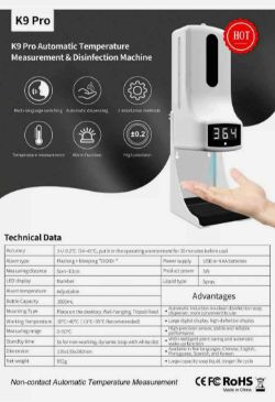 JOBLOT OF 52- K9 PRO INTELLIGENT SENSOR SOAP DISPENSERS - BOXED NEW