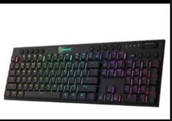 REDRAGON K618 HORUS WIRELESS RGB MECHANICAL KEYBOARD, BLUETOOTH/2.4GHZ/WIRED