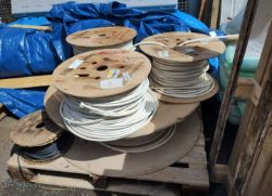PALLET OF BT TELECOMMUNICATIONS CABLE X5 REELS - 100S OF MTRS