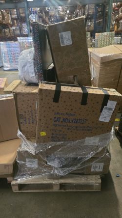 5 PALLET OF MIXED PRODUCTS LIGHTS,DECORATIONS,TREES, CANDLES, LANTERNS,RUGS,PLANTS & MORE!!