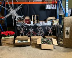 BRANDED PRODUCTS LIGHTS, DECORATIONS, WATER SPINNERS, LIGHT SCULPTURES & MUCH MORE! £1000