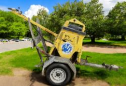 BOMAG BW71 E-2 WALK-BEHIND ROLLER – 2017 – SINGLE DRUM + TRAILER
