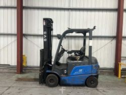 **(INCLUDES CHARGER)** 2018 BYD ECB25C ELECTRIC FORKLIFT – 2,500KG, 4M LIFT