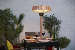 LA HACIENDA OUTDOOR TABLETOP PATIO HALOGEN COPPER 2100W ELECTRIC INFRARED HEATER
