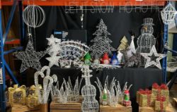 BRANDED PRODUCTS LIGHTS, DECORATIONS, WATER SPINNERS, LIGHT SCULPTURES & MUCH MORE! £1500