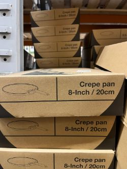 20 X NEW MSMK CREPE PANS 8, 9.5 AND 11 INCH