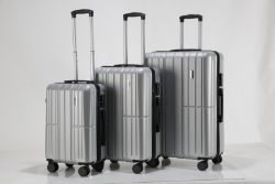 5 X NEW LUGGAGE 3PC SETS (SILVER)