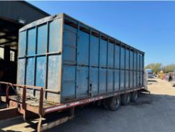 25FT ALUMINIUM CATTLE BOX LIVESTOCK CONTAINER FOR TRACTOR TRAILER